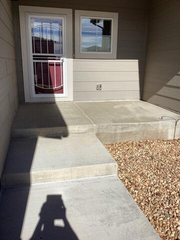 After front porch lift and caulking