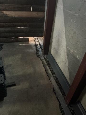 Interior Basement Drain Added