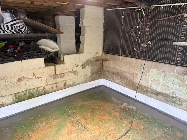 WaterGuard System Sealed & Re-Poured - Basement Waterproofing Progress (Jacksonville, FL)