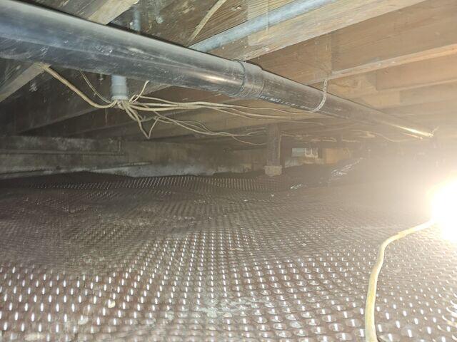 During Installation - Drainage Matting