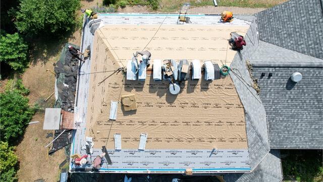Underlayment Is Installed