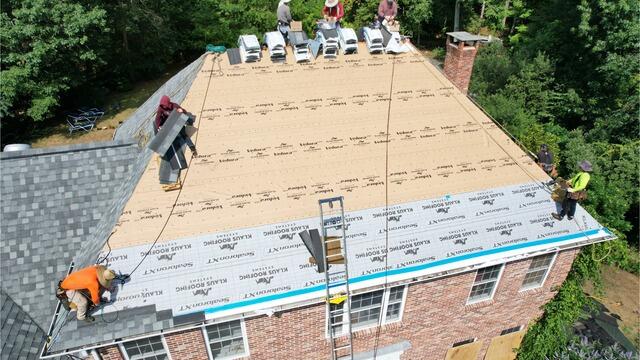 New Shingles Are Installed