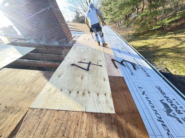 New Plywood Is Installed