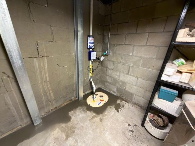 Waterproofed Basement