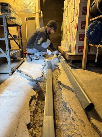 Basement Drain Pipe Installation for Sump Pump - Salt Lake City, UT