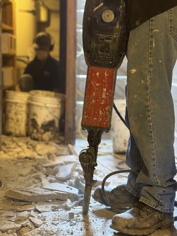 Basement Cold Storage Area Before Sump Pump Installation - Salt Lake City, UT