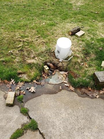 Before: Buried Discharge & IceGuard® Installation