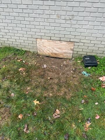 Old Crawl Space Entrance