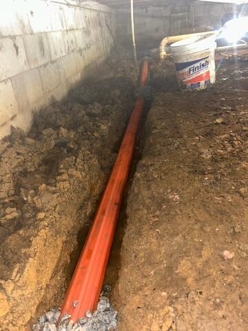 Crawl Space Drainage System