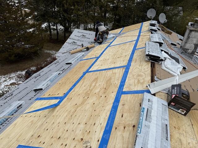 Seams Are Taped & Ice and Water Shield Is Installed