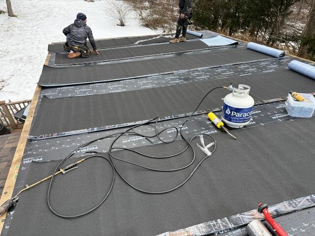 SBS Roof Cap Is Installed