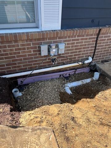 Exterior Drainage Line in Problem Zone Gathers Saturated Water