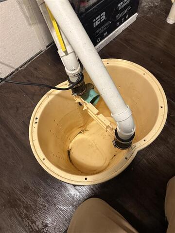 Basin and Drainage Line Installed