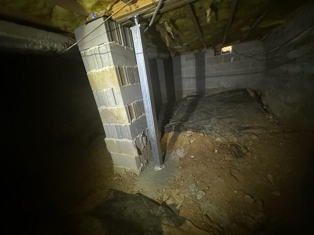Sinking Crawl Space Supports