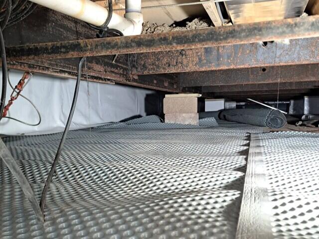 Laying Down Drainage Matting