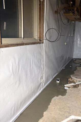 WaterGuard Rests Under the Concrete Floor