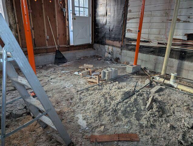 Exposed Dirt Crawl Space