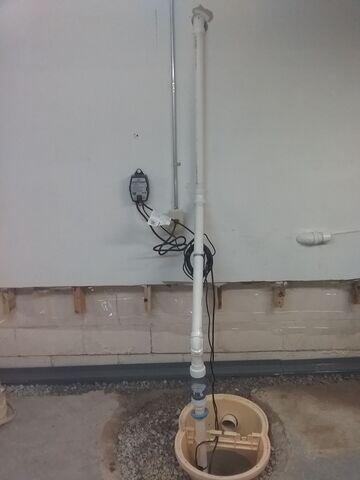 During WaterGuard® and SuperSump Installation