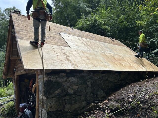 New Plywood Is Installed