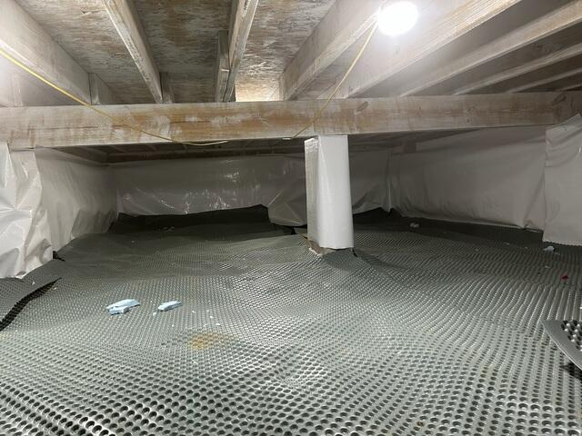 Drainage Matting Installed