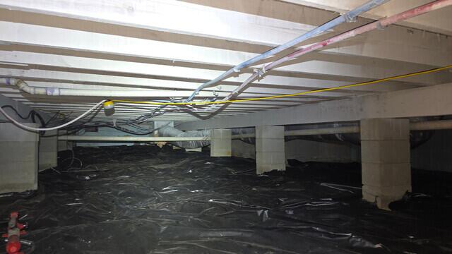 Crawl Space Before Project Begins