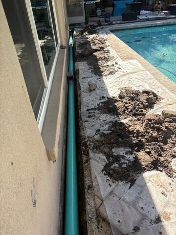 Installing Drainage Pipe