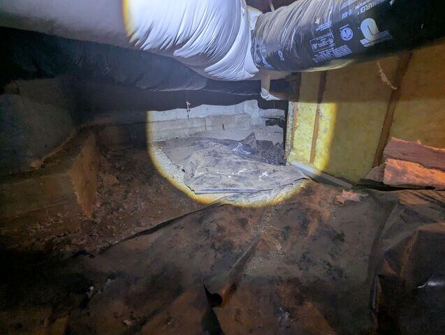 Damaged Vapor Barrier