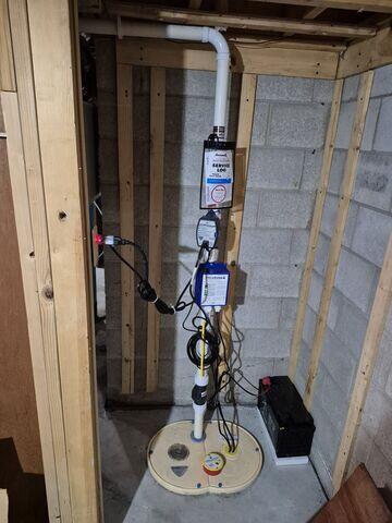 TripleSafe Sump Pump with Battery Backup