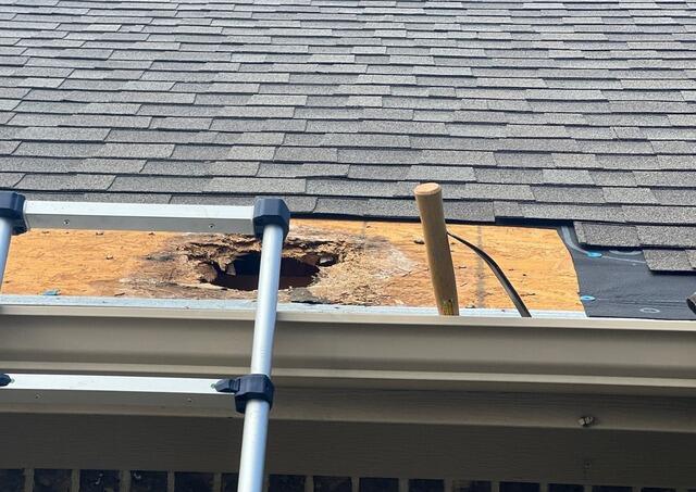 Roof Leak Repair McKinney TX - Rotted Plywood Discovered