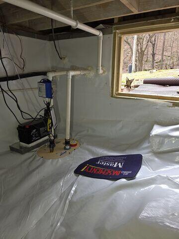 TripleSafe® Sump Pump System Installed