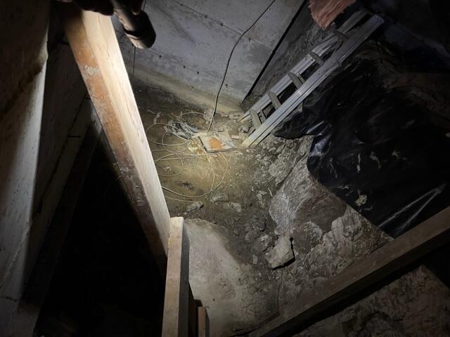 Debris Filled Crawl Space