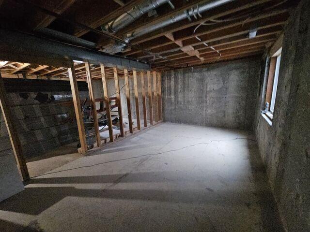 Before Installation - Wet, Seeping Basement