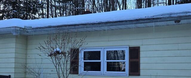 Ice Dams and Icicles
