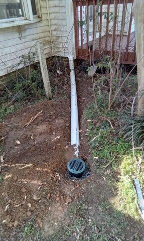 StarPipe Drainage System Safely Discharging Water Away from the Home
