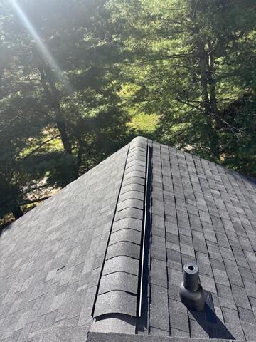 Ridge Vent Is Installed