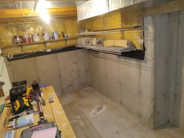 Dampness from floor.