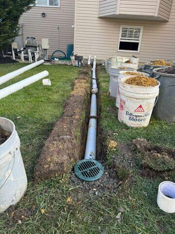 Buried Discharge Line Installation