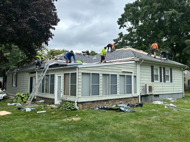 New Shingles Are Installed