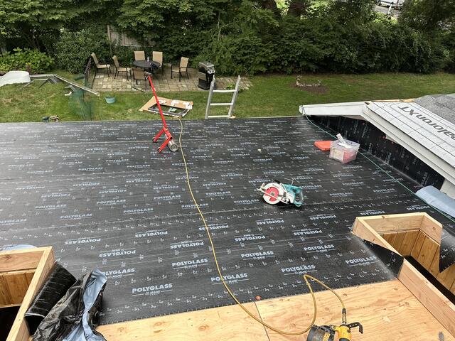 SBS Roof Base Is Installed