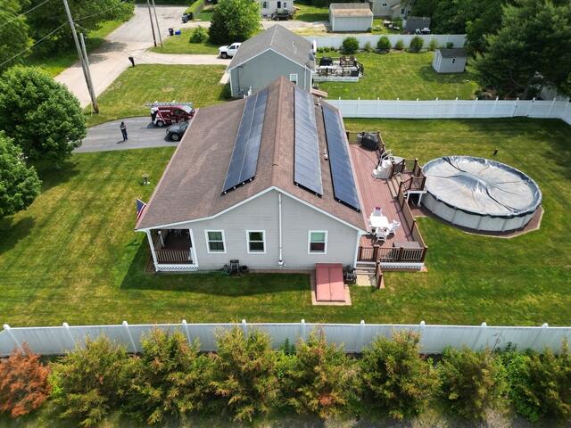 Original Roof Supporting 43 Solar Panels