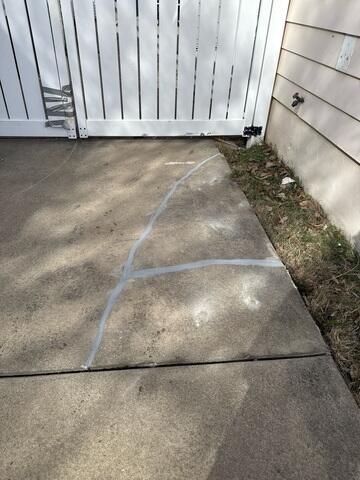 Cracked Driveway Sealed with NexusPro Joint Sealant