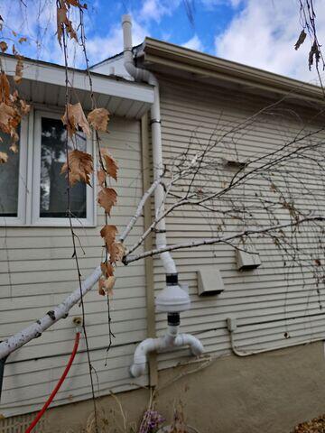 Exterior Active Exterior Radon Piping and Fan