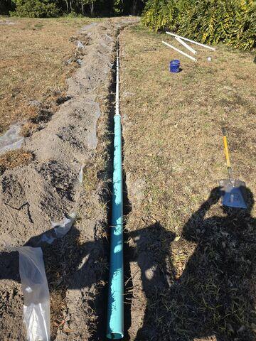 Installing Drainage Pipe