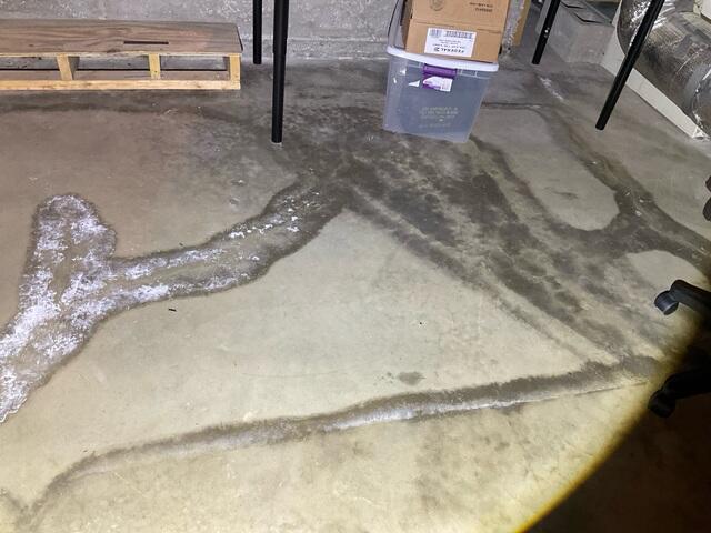 Efflorescence in Basement