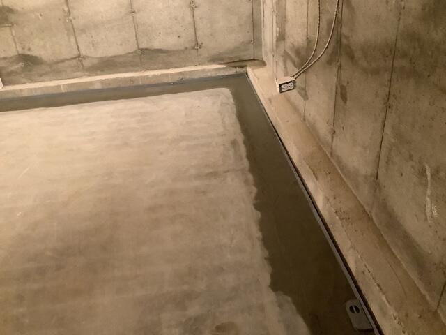 Drainage System Concreted into Foundation