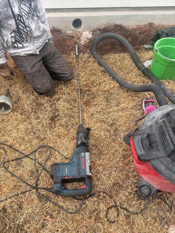 Creating the suction pit