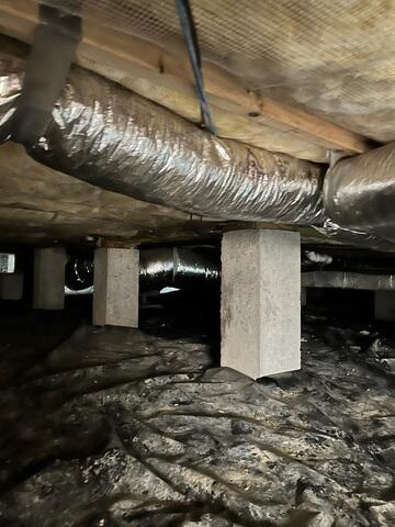 We knew we needed to seal every vent and door to protect the crawl space from the outside air, where moisture can easily enter the home. We installed crawl space doors and sealed gaps to prevent against mold growth, pests, and moisture.