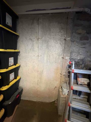 Basement before pipe