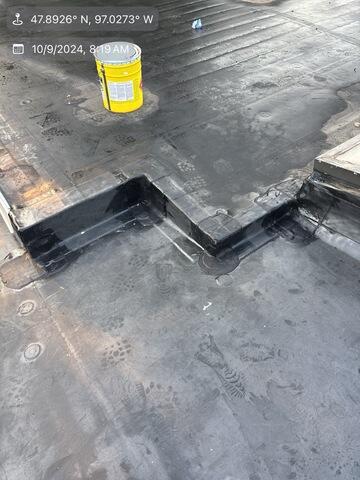 Proceeding to complete the flat roofing