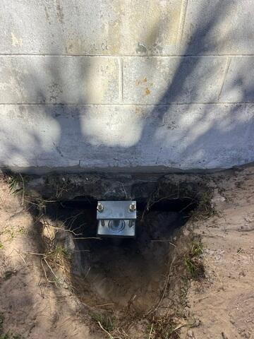 Complete Helical Pier Installation